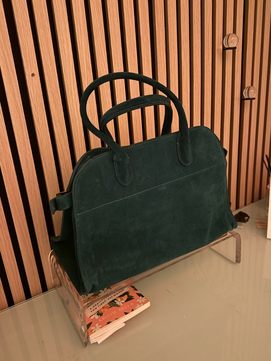 The Row Handbags - The Row Margaux 15 suede tote